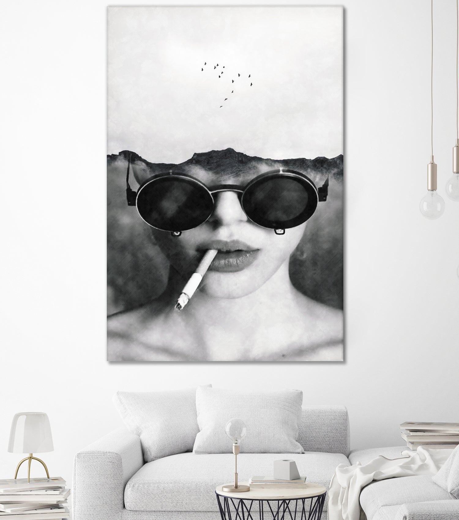 Dreams and cigarettes by Menelaos Trompoukis on GIANT ART - gray digital painting