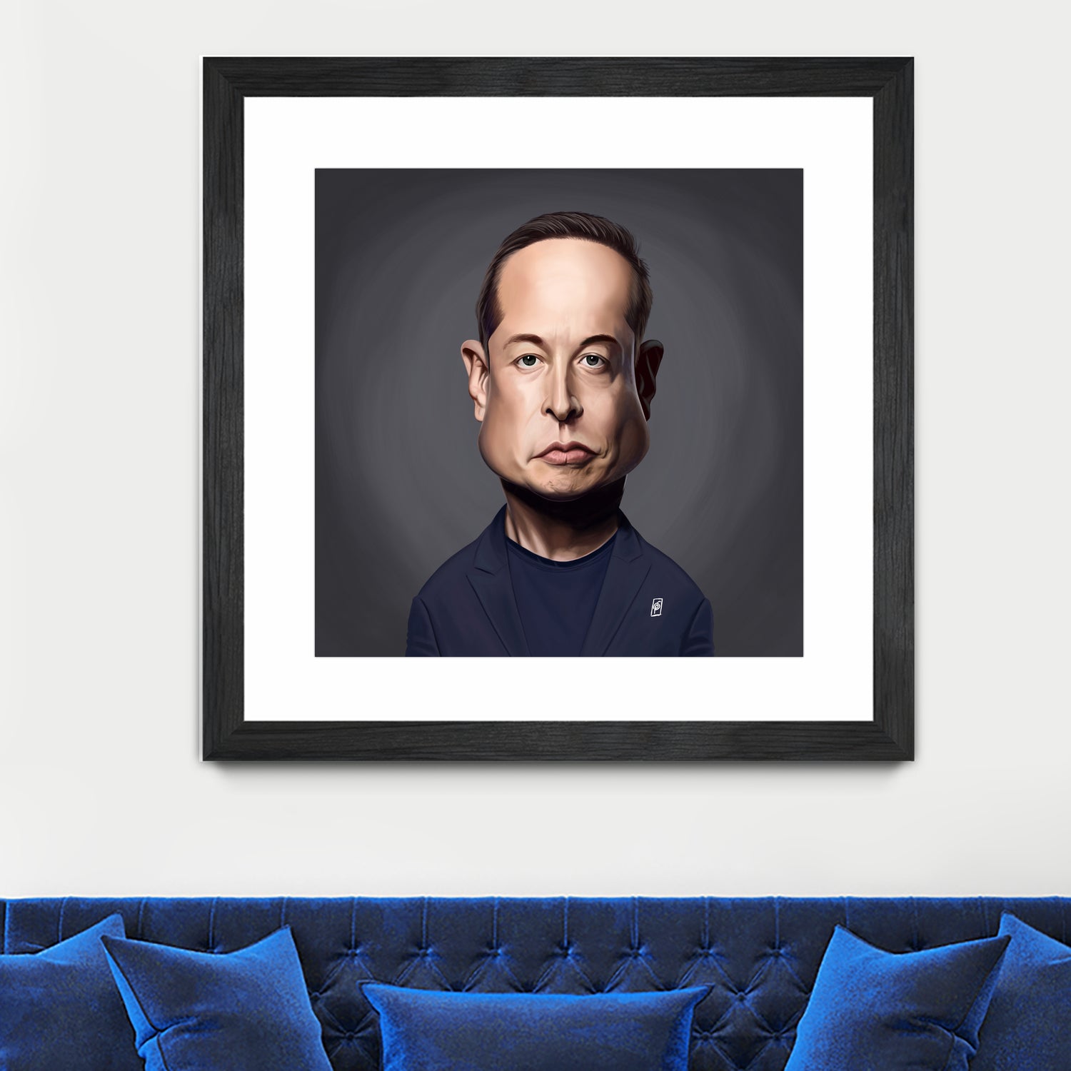 Elon Musk by Rob Snow on GIANT ART - gray digital painting