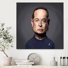 Elon Musk by Rob Snow on GIANT ART - gray digital painting