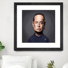 Elon Musk by Rob Snow on GIANT ART - gray digital painting