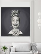 Carmen Miranda by Rob Snow on GIANT ART - gray digital painting