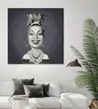 Carmen Miranda by Rob Snow on GIANT ART - gray digital painting