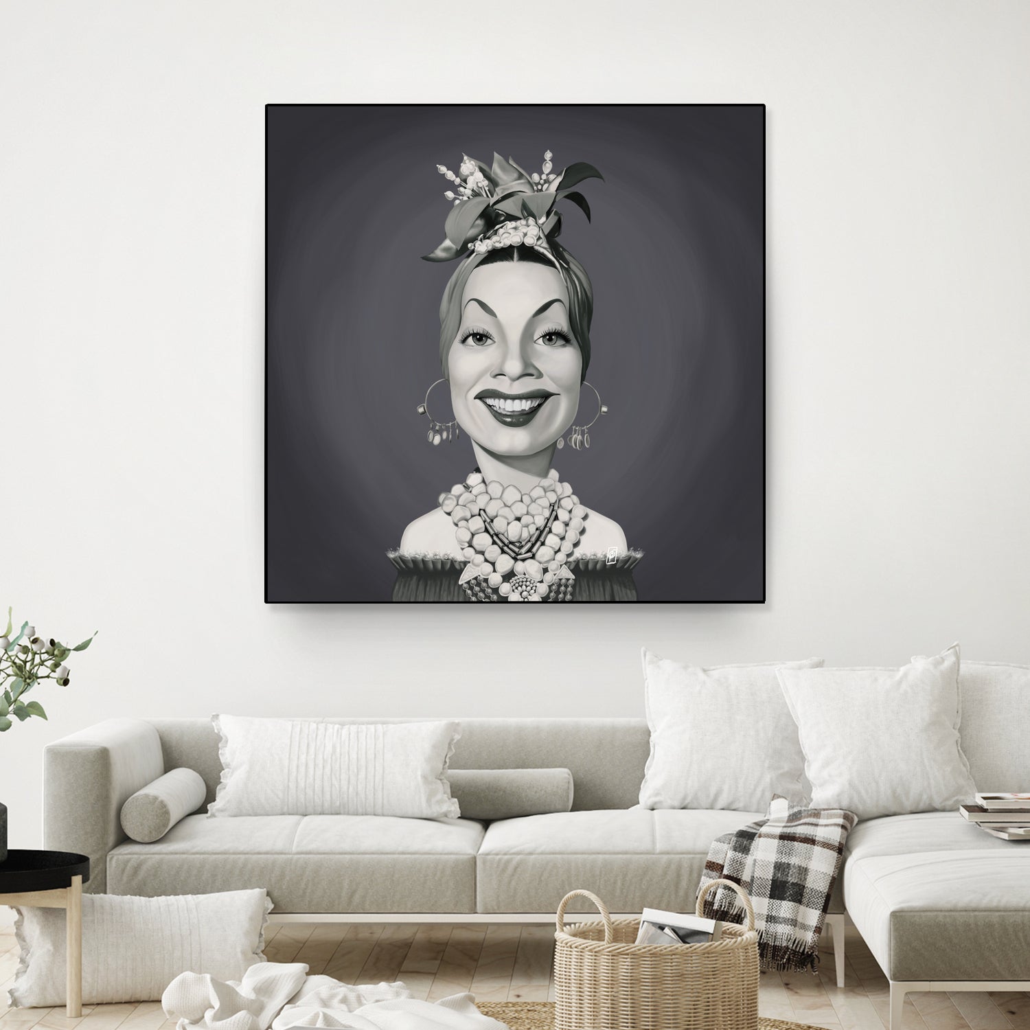 Carmen Miranda by Rob Snow on GIANT ART - gray digital painting