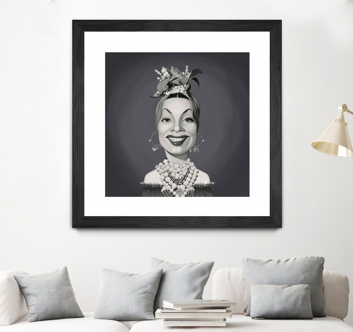 Carmen Miranda by Rob Snow on GIANT ART - gray digital painting