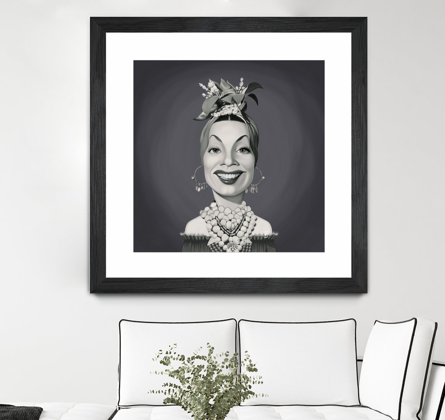 Carmen Miranda by Rob Snow on GIANT ART - gray digital painting