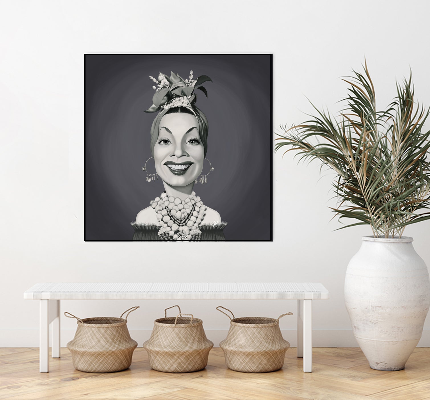 Carmen Miranda by Rob Snow on GIANT ART - gray digital painting