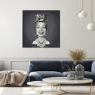 Carmen Miranda by Rob Snow on GIANT ART - gray digital painting