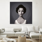 Elizabeth Taylor by Rob Snow on GIANT ART - gray digital painting