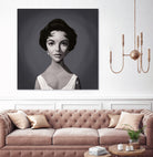 Elizabeth Taylor by Rob Snow on GIANT ART - gray digital painting