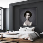 Elizabeth Taylor by Rob Snow on GIANT ART - gray digital painting