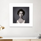 Elizabeth Taylor by Rob Snow on GIANT ART - gray digital painting