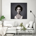 Elizabeth Taylor by Rob Snow on GIANT ART - gray digital painting