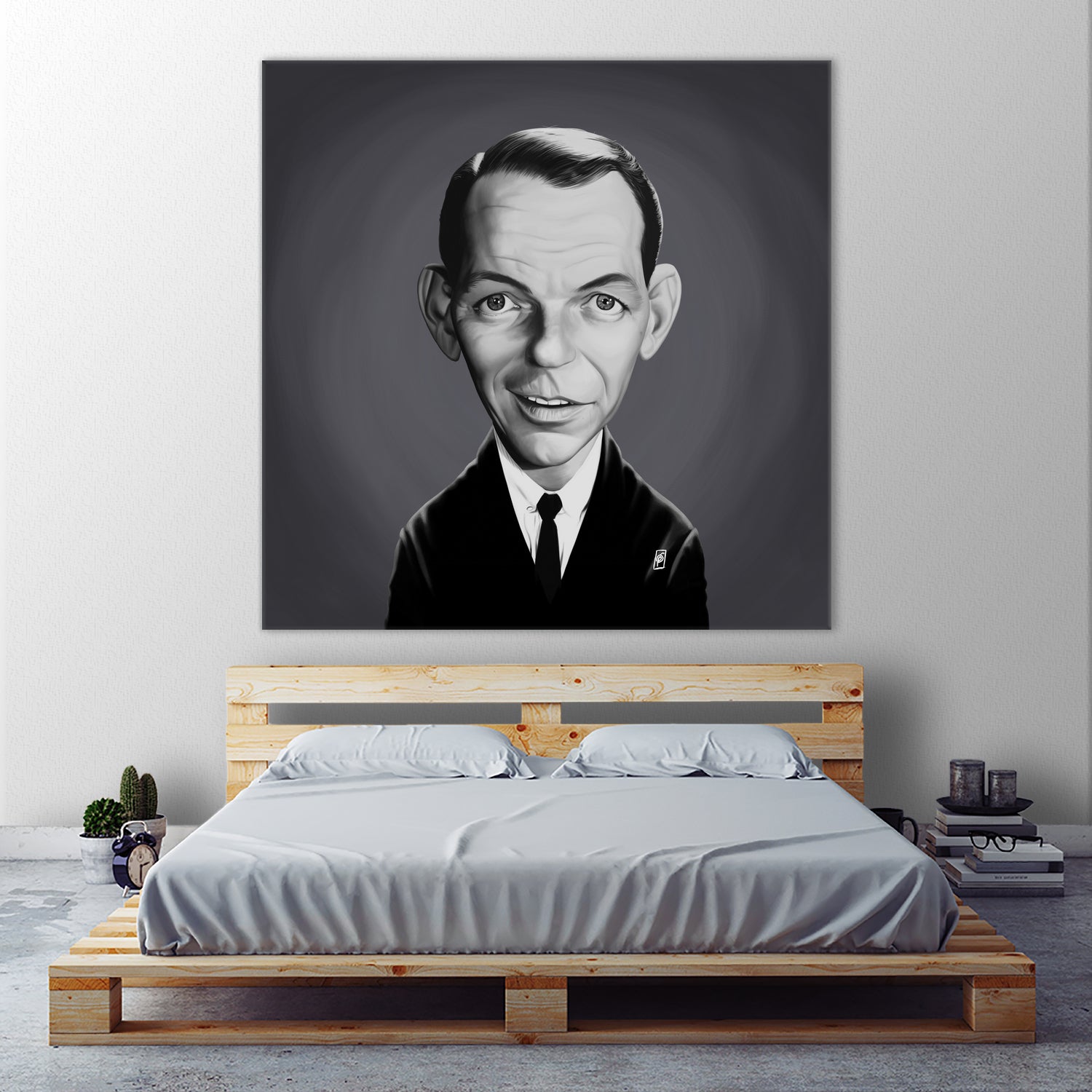 Frank Sinatra by Rob Snow on GIANT ART - gray digital painting