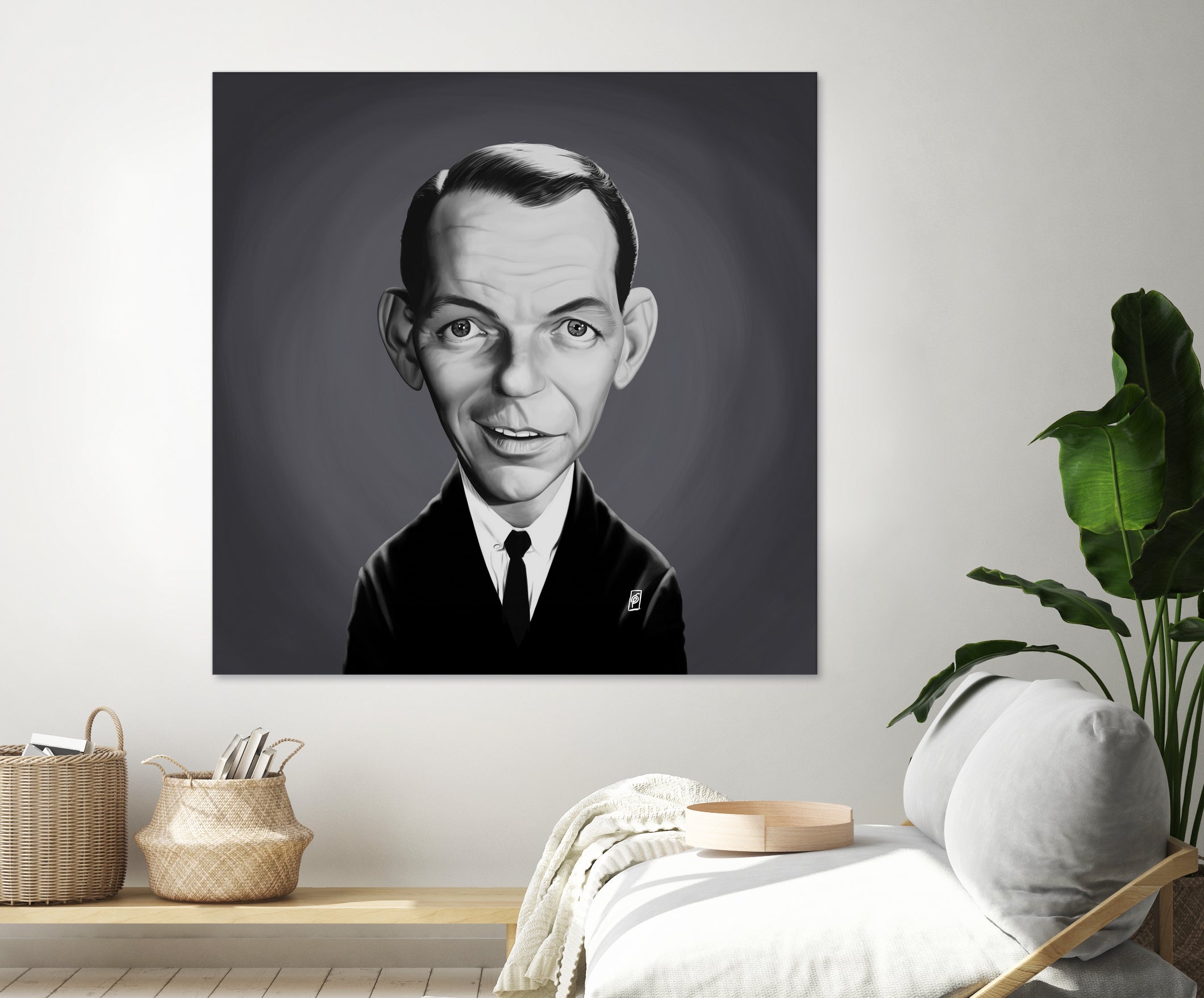 Frank Sinatra by Rob Snow on GIANT ART - gray digital painting