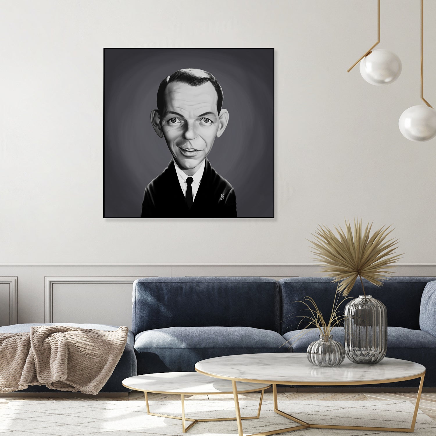 Frank Sinatra by Rob Snow on GIANT ART - gray digital painting