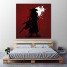 Samurai by Ilya Danilov on GIANT ART - red digital painting