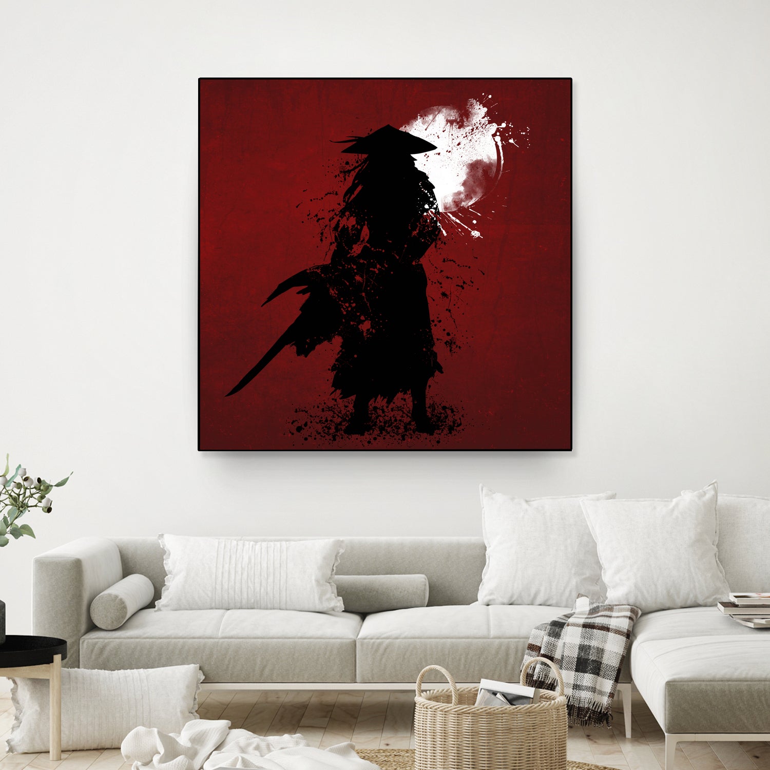 Samurai by Ilya Danilov on GIANT ART - red digital painting