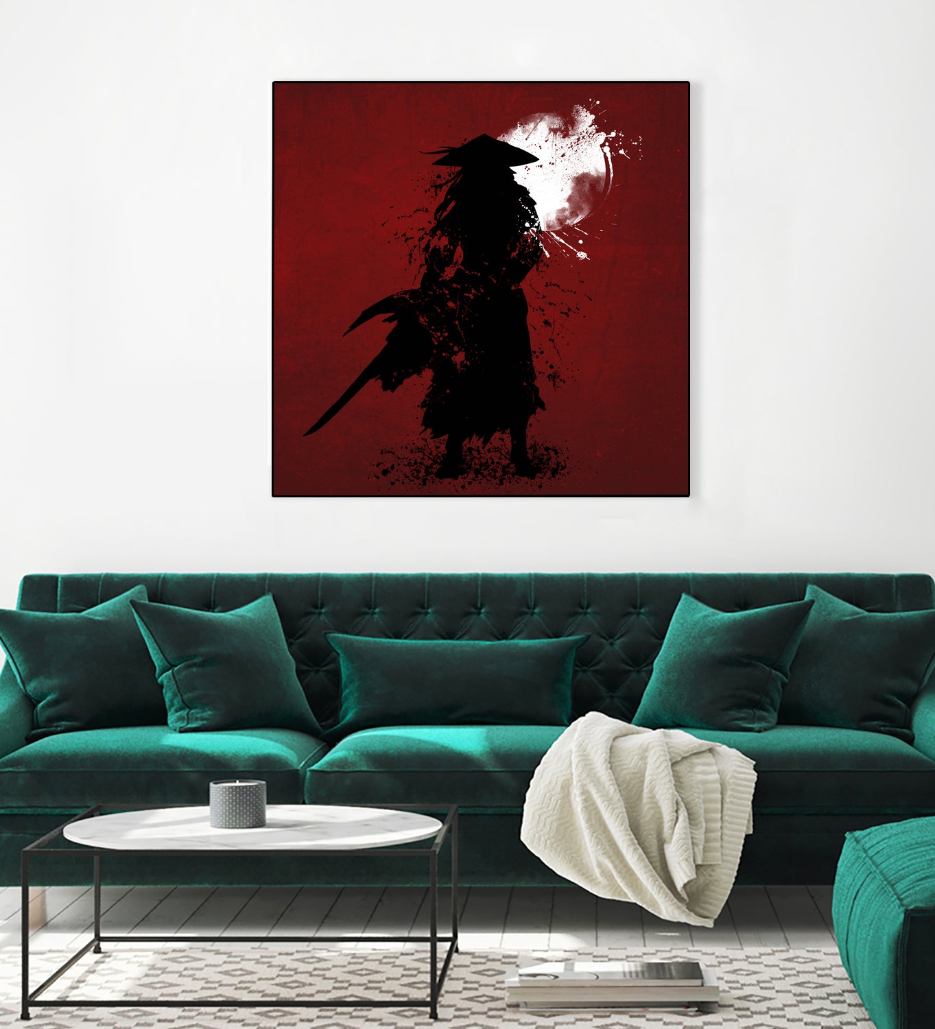 Samurai by Ilya Danilov on GIANT ART - red digital painting