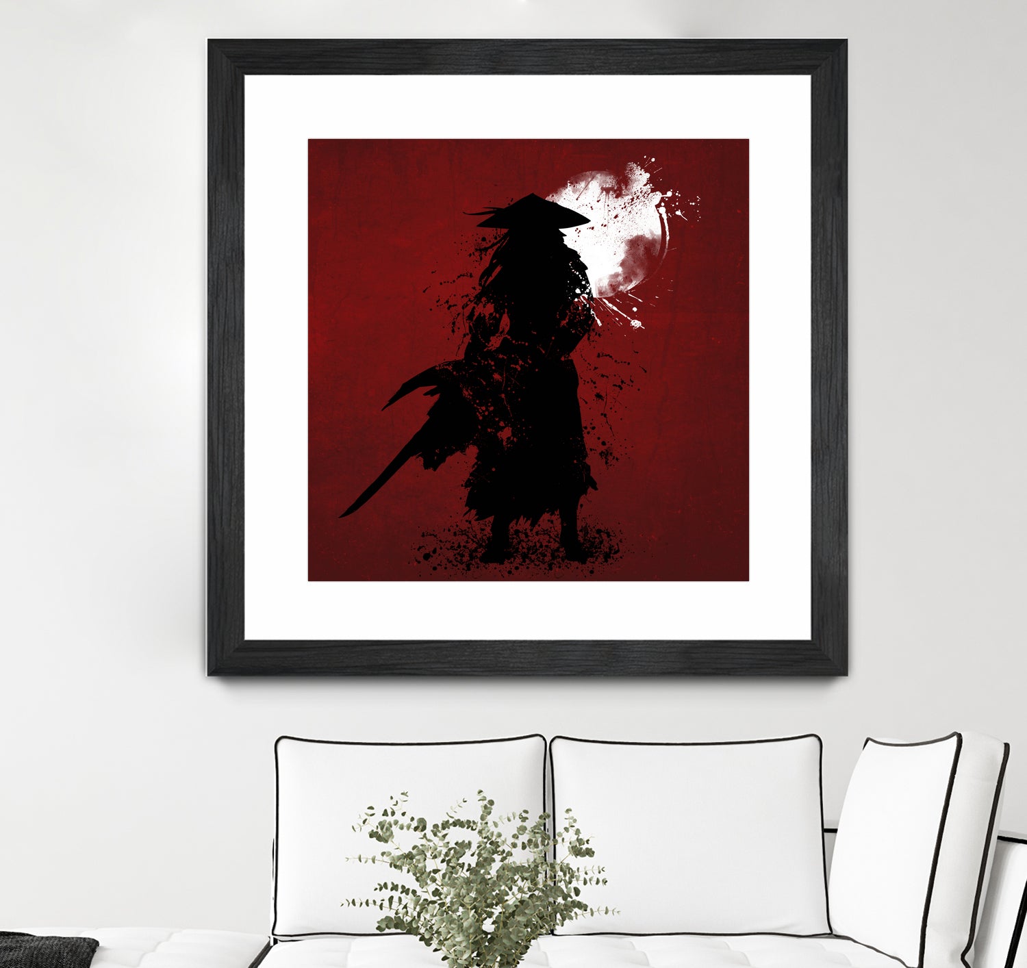 Samurai by Ilya Danilov on GIANT ART - red digital painting