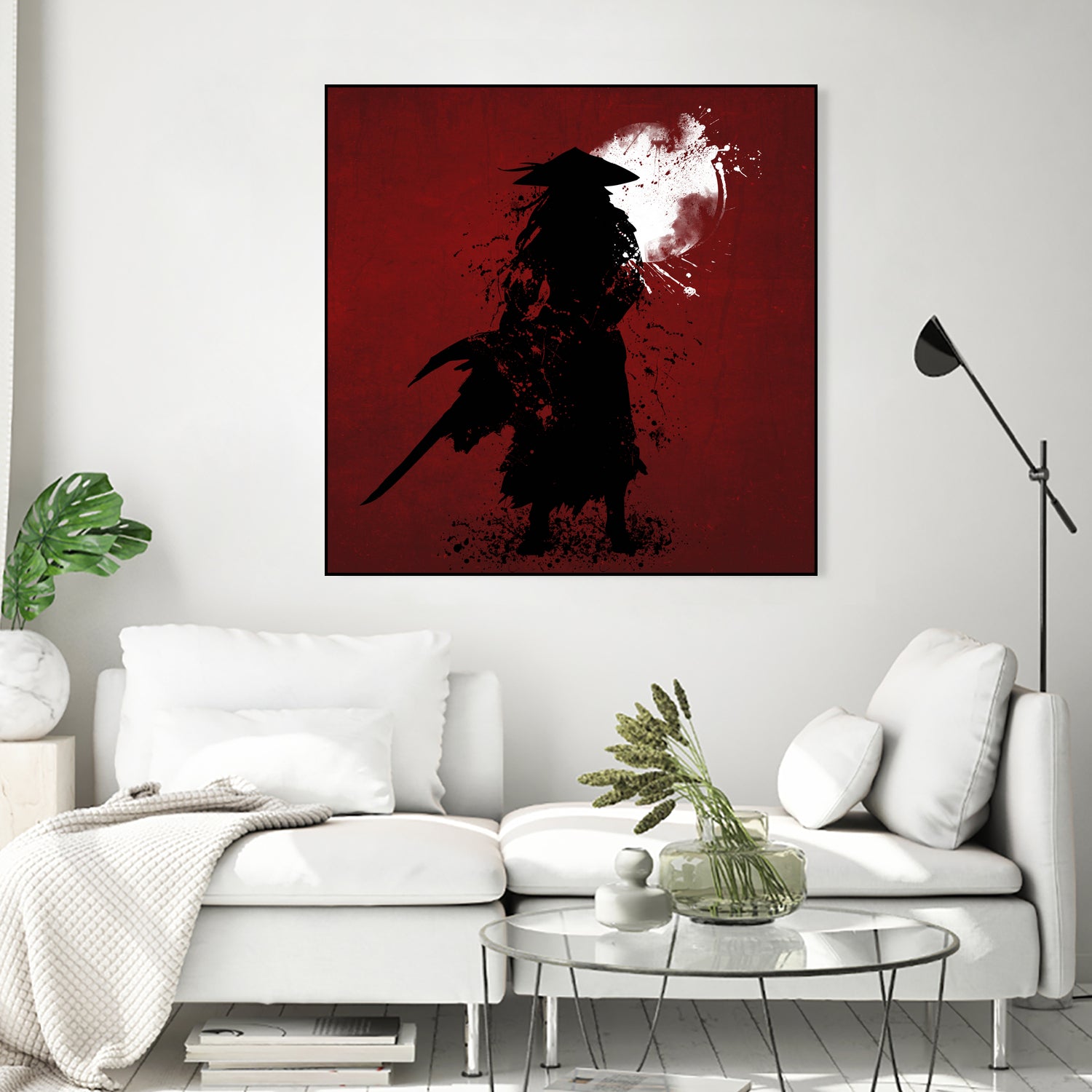 Samurai by Ilya Danilov on GIANT ART - red digital painting