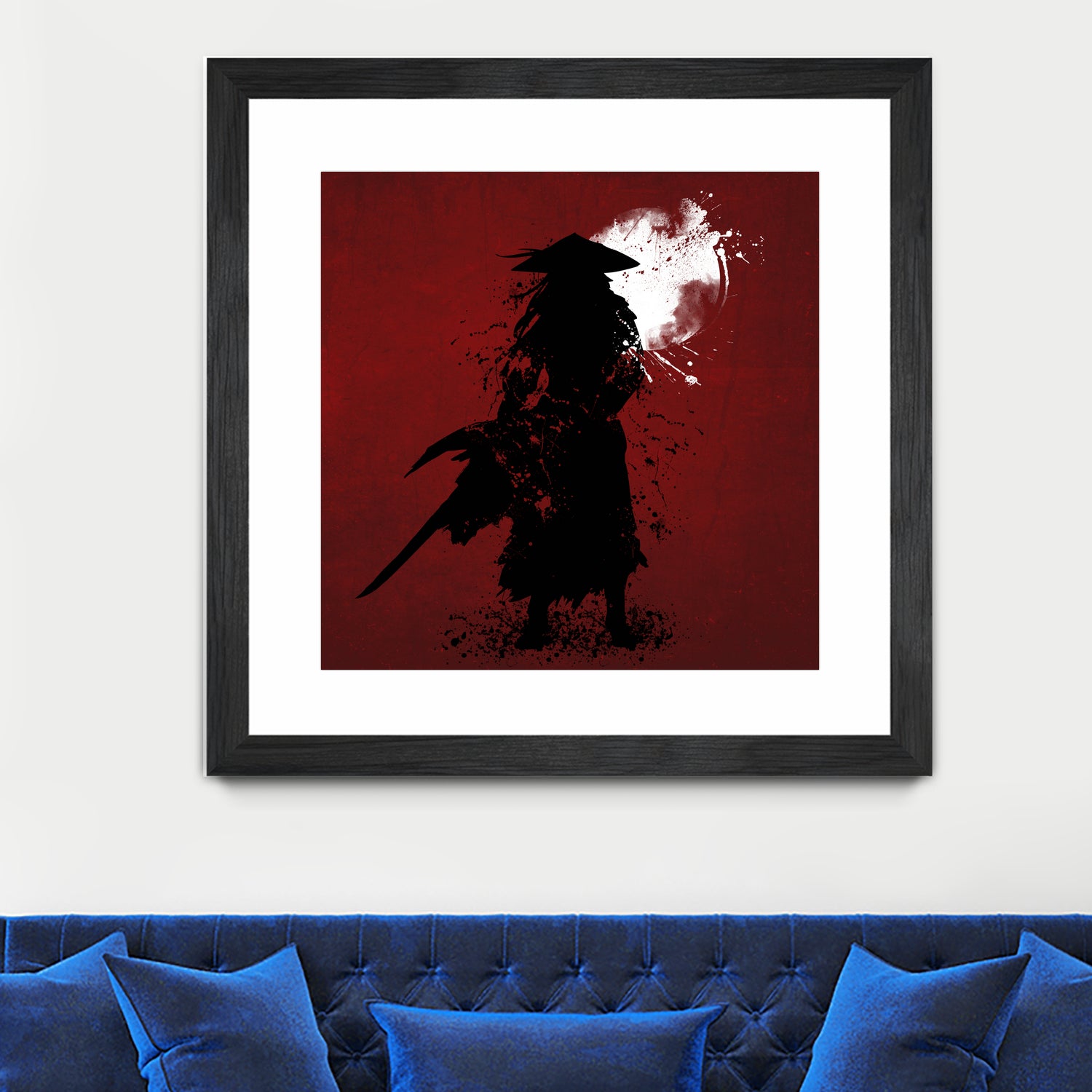 Samurai by Ilya Danilov on GIANT ART - red digital painting