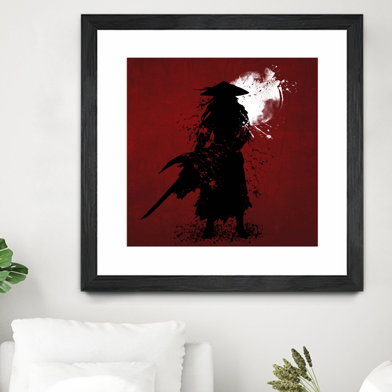 Samurai by Ilya Danilov on GIANT ART - red digital painting