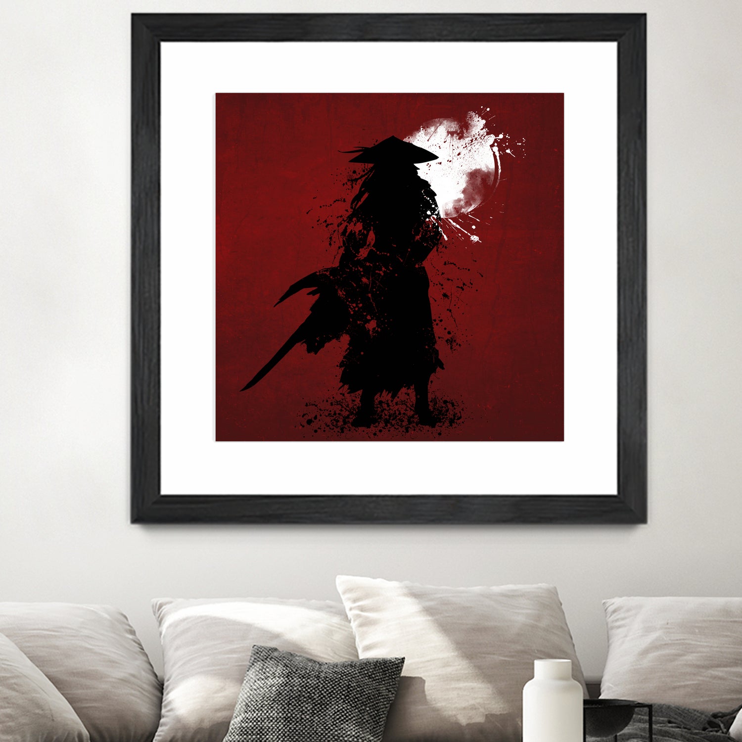 Samurai by Ilya Danilov on GIANT ART - red digital painting