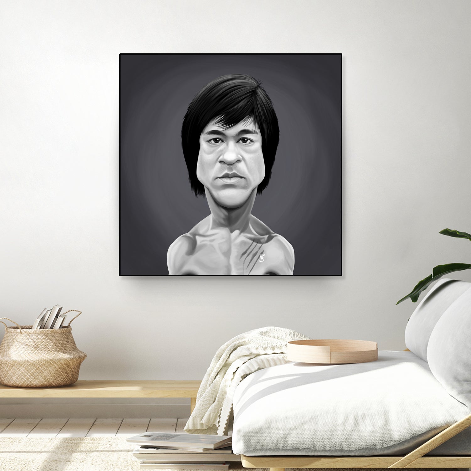 Bruce Lee by Rob Snow on GIANT ART - gray digital painting