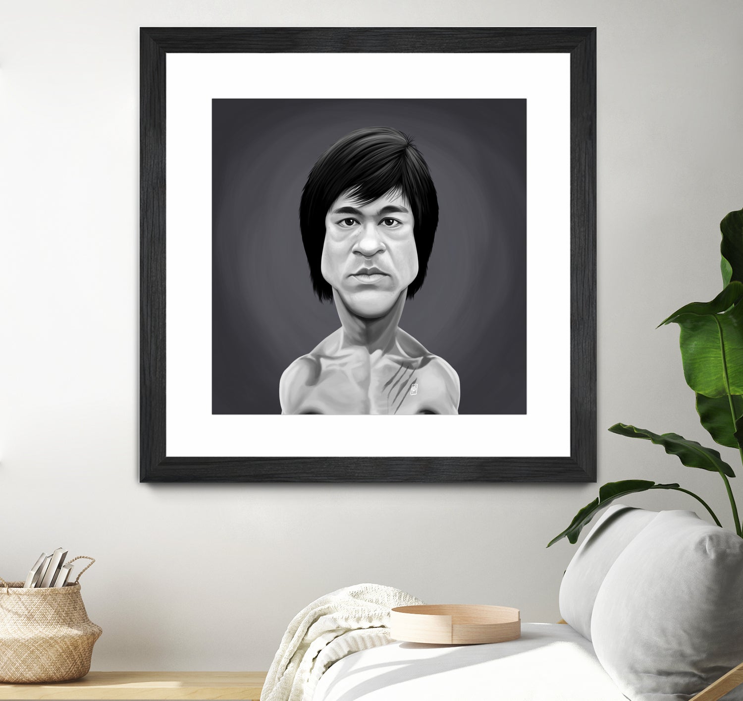 Bruce Lee by Rob Snow on GIANT ART - gray digital painting