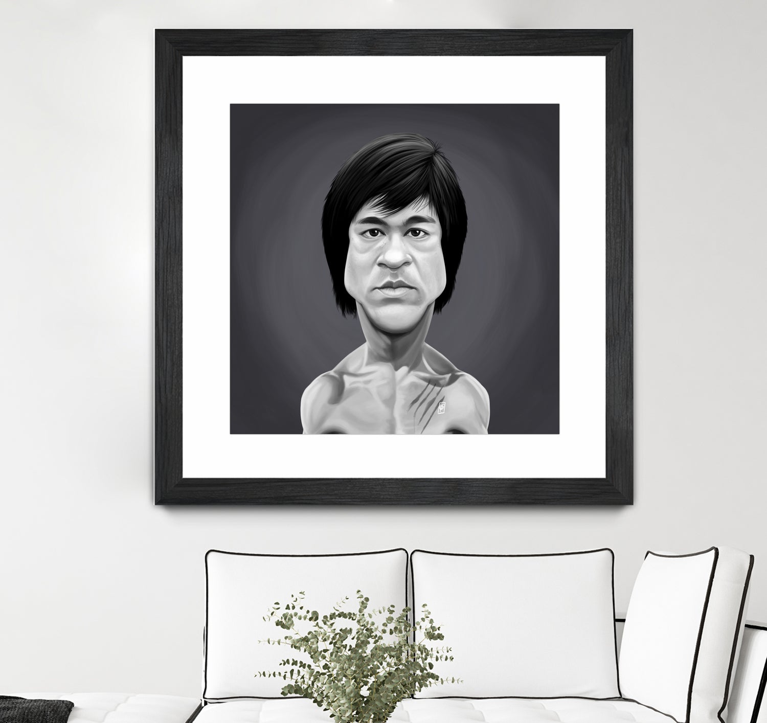 Bruce Lee by Rob Snow on GIANT ART - gray digital painting