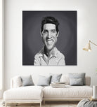 Elvis Presley by Rob Snow on GIANT ART - gray digital painting