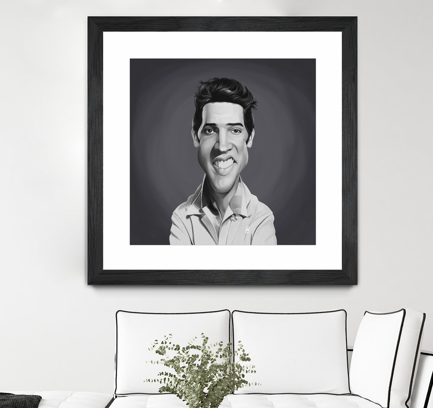 Elvis Presley by Rob Snow on GIANT ART - gray digital painting