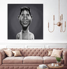 Aretha Franklin by Rob Snow on GIANT ART - gray digital painting