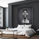 Aretha Franklin by Rob Snow on GIANT ART - gray digital painting