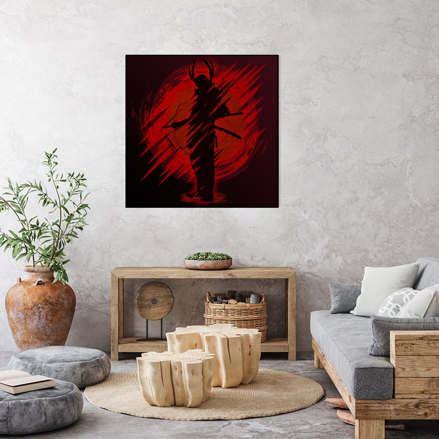 Red Moon by Ilya Danilov on GIANT ART - red digital painting