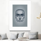 SKULL-LINE MUSIC by IllustRed Créative Studio on GIANT ART - black digital drawing