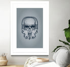 SKULL-LINE MUSIC by IllustRed Créative Studio on GIANT ART - black digital drawing