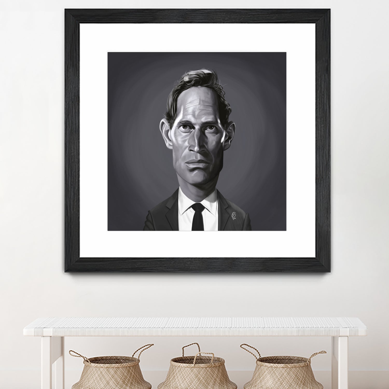 Charlton Heston by Rob Snow on GIANT ART - gray digital painting