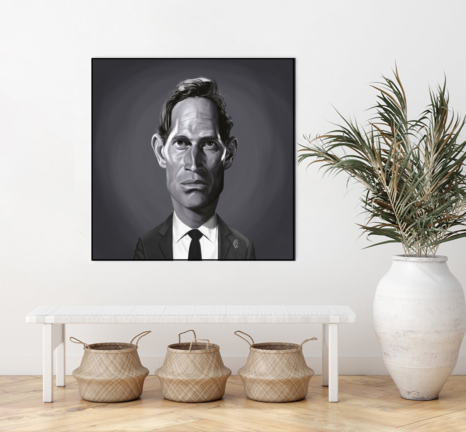 Charlton Heston by Rob Snow on GIANT ART - gray digital painting