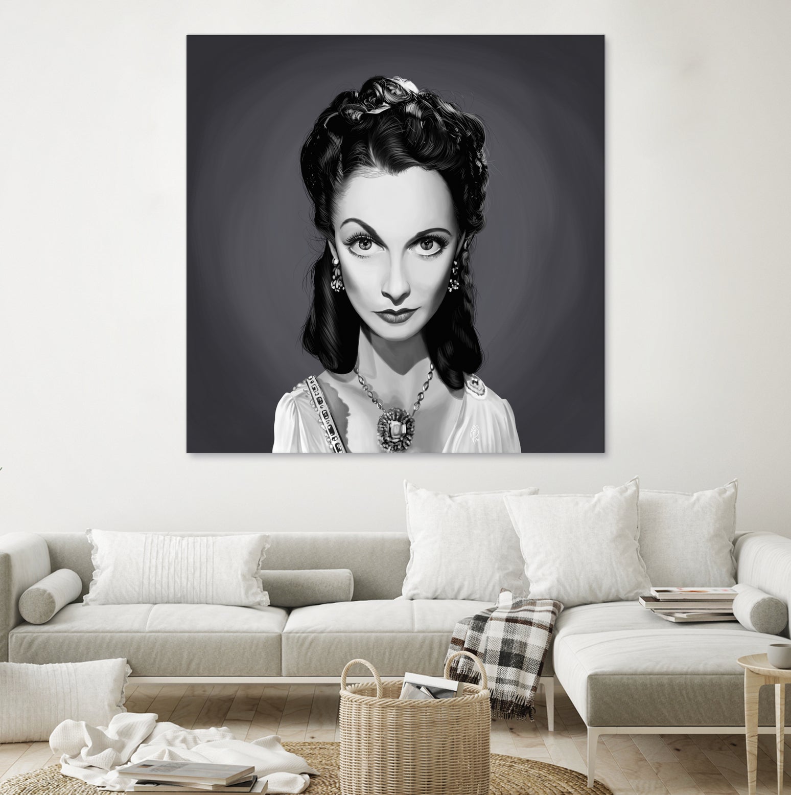 Vivien Leigh by Rob Snow on GIANT ART - gray digital painting