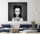 Vivien Leigh by Rob Snow on GIANT ART - gray digital painting