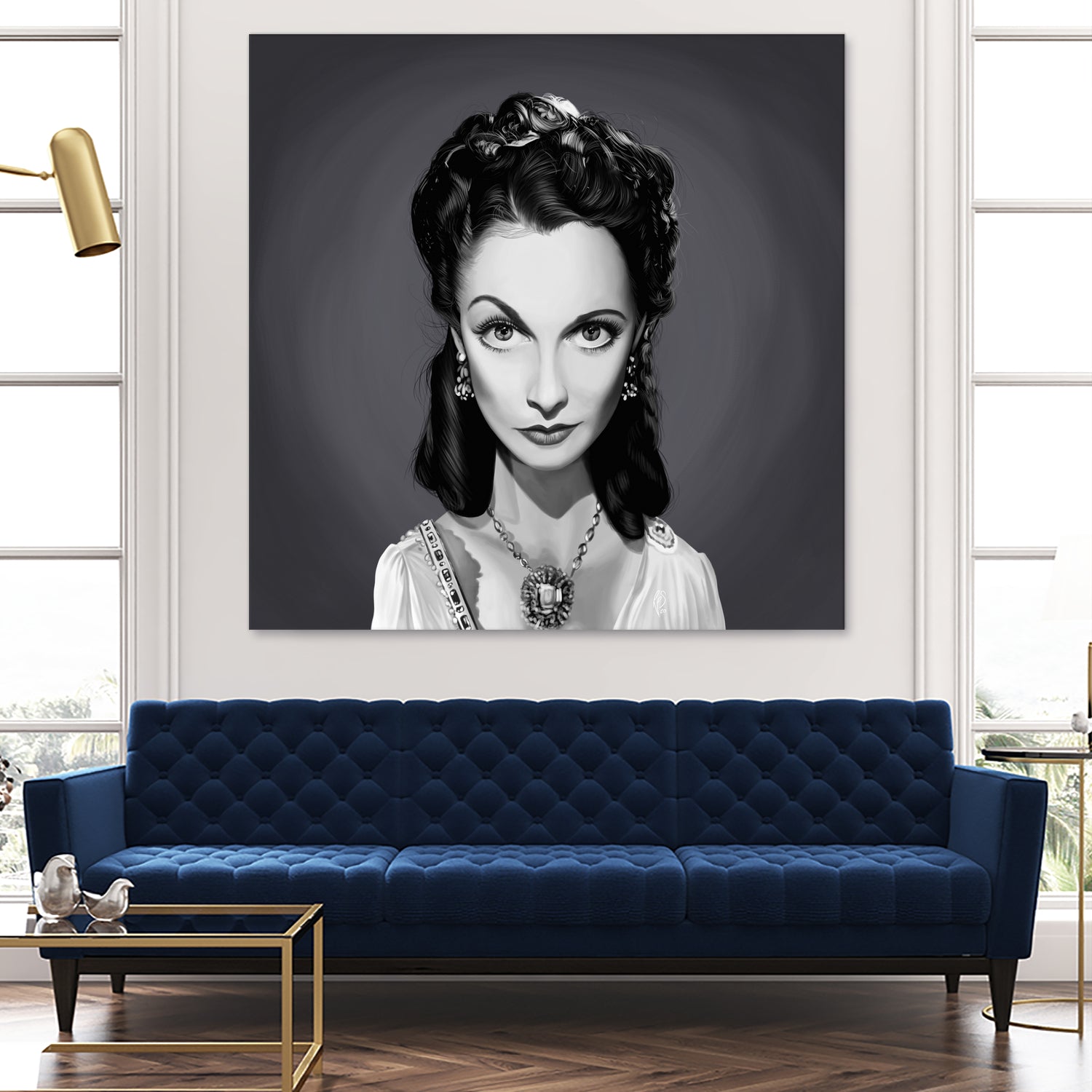 Vivien Leigh by Rob Snow on GIANT ART - gray digital painting