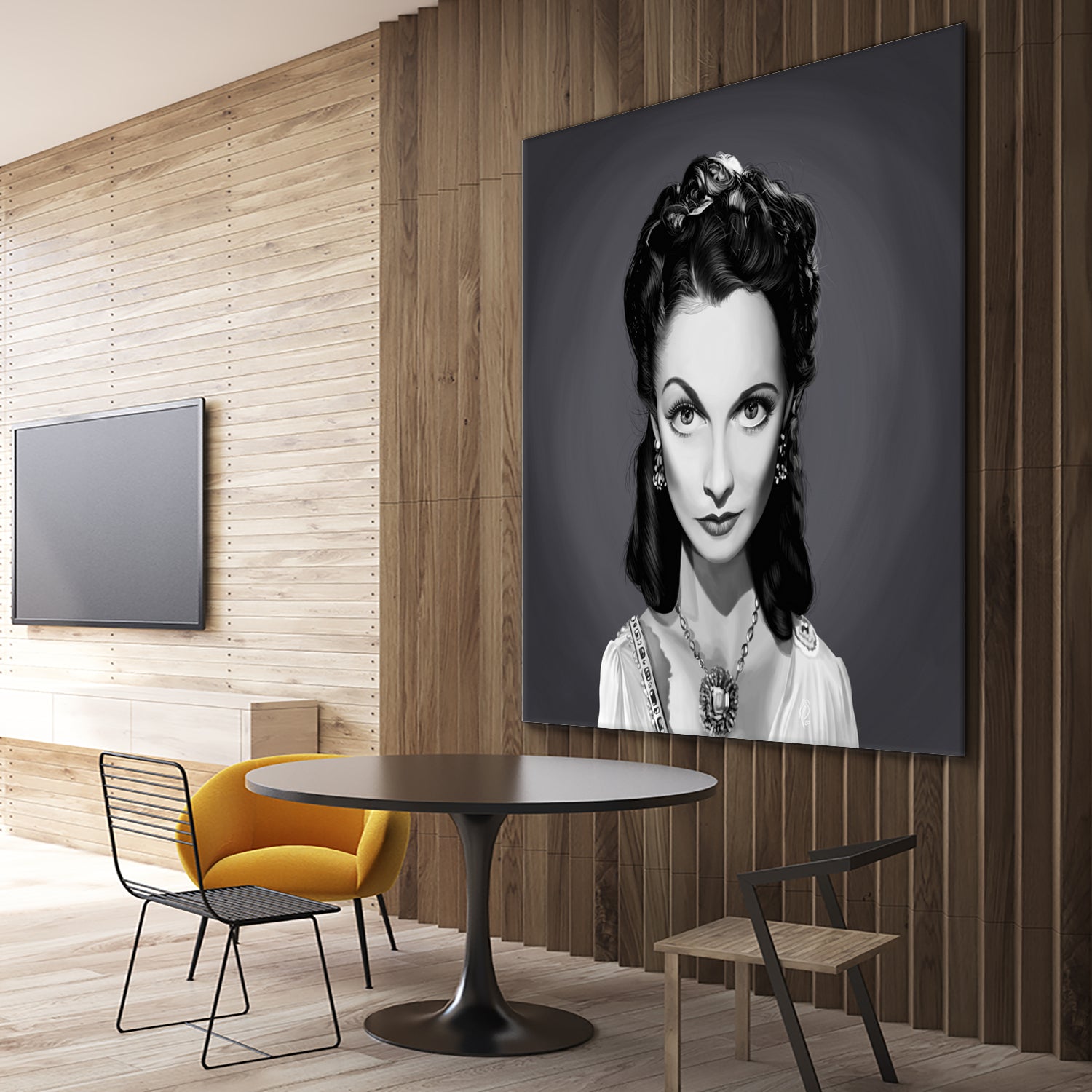 Vivien Leigh by Rob Snow on GIANT ART - gray digital painting