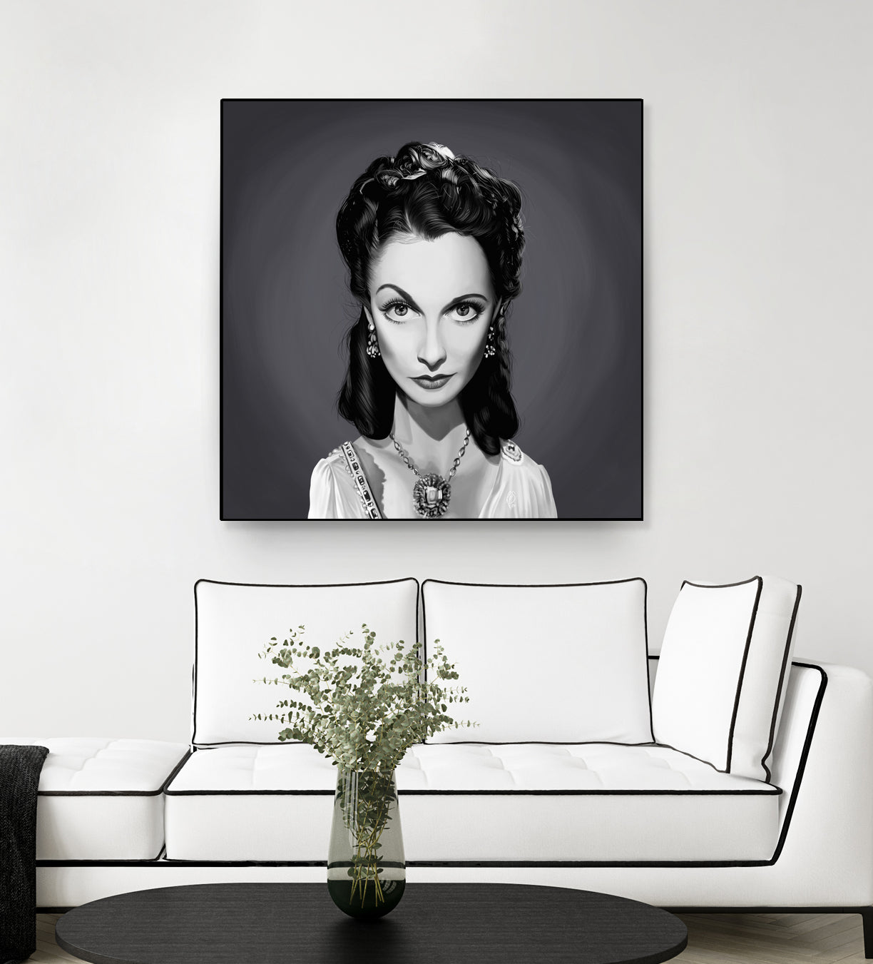 Vivien Leigh by Rob Snow on GIANT ART - gray digital painting