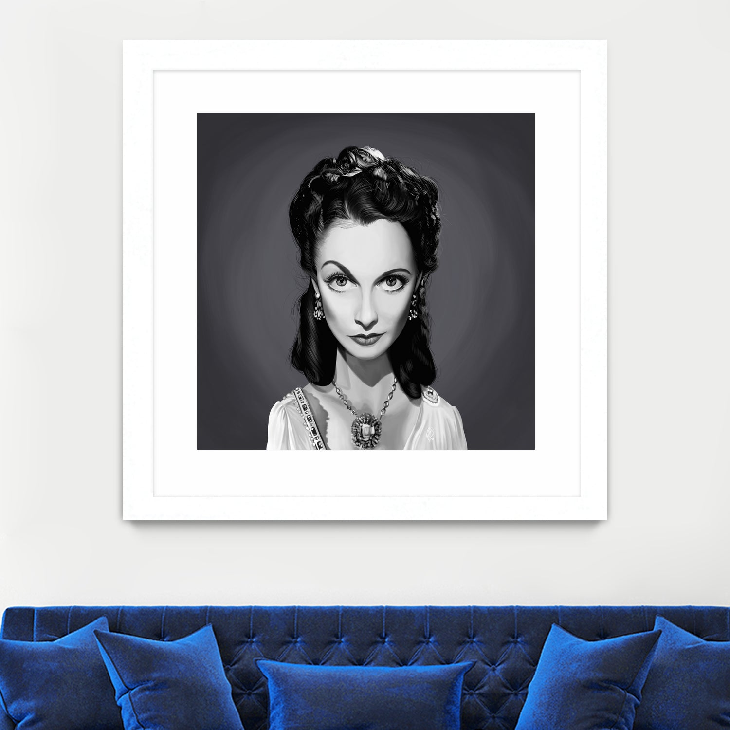 Vivien Leigh by Rob Snow on GIANT ART - gray digital painting