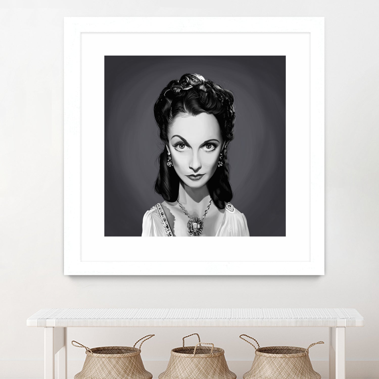 Vivien Leigh by Rob Snow on GIANT ART - gray digital painting