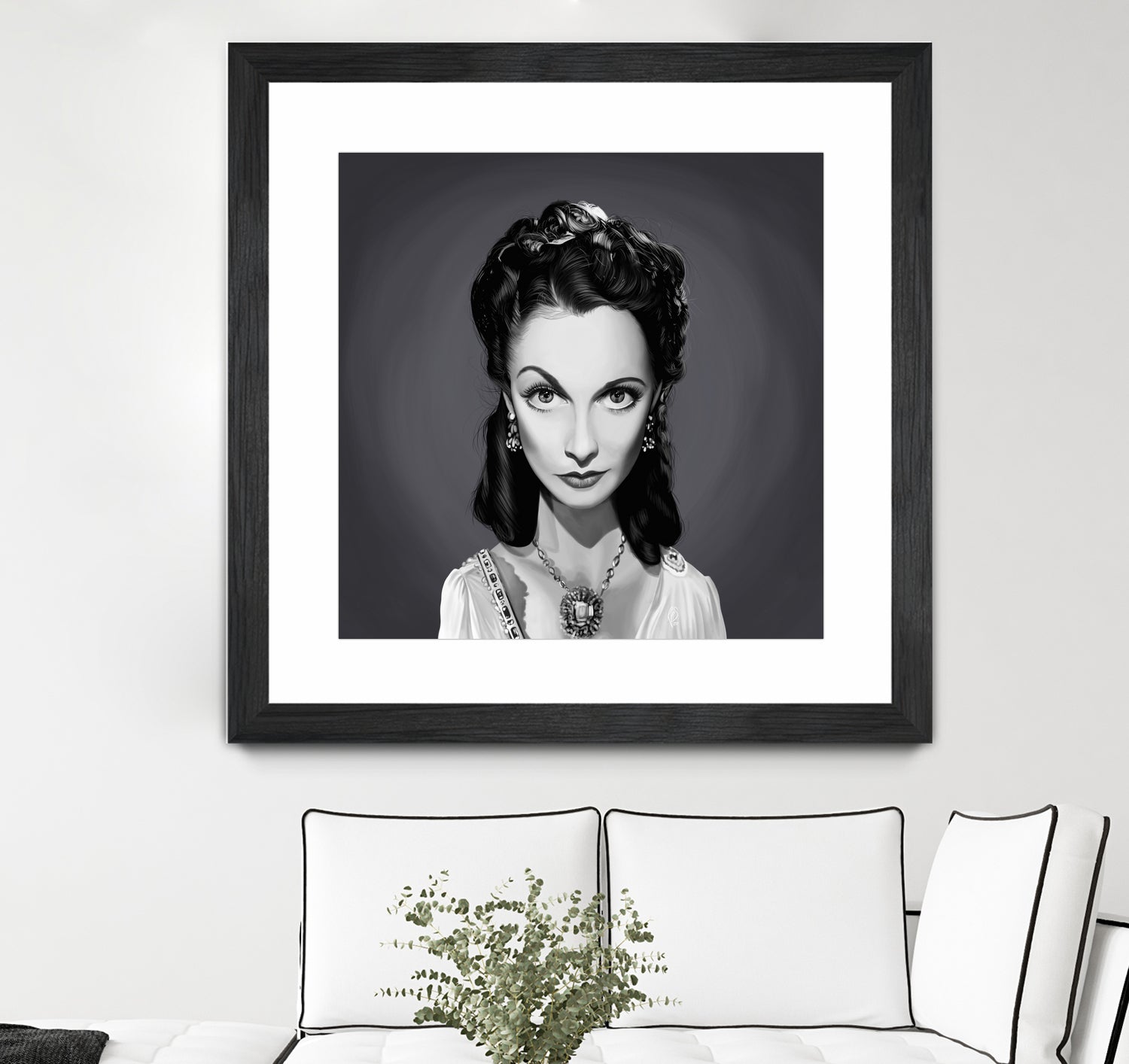 Vivien Leigh by Rob Snow on GIANT ART - gray digital painting