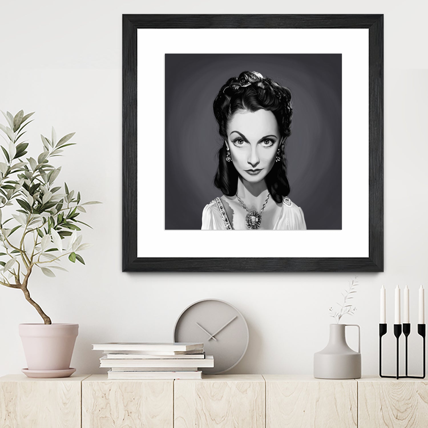 Vivien Leigh by Rob Snow on GIANT ART - gray digital painting