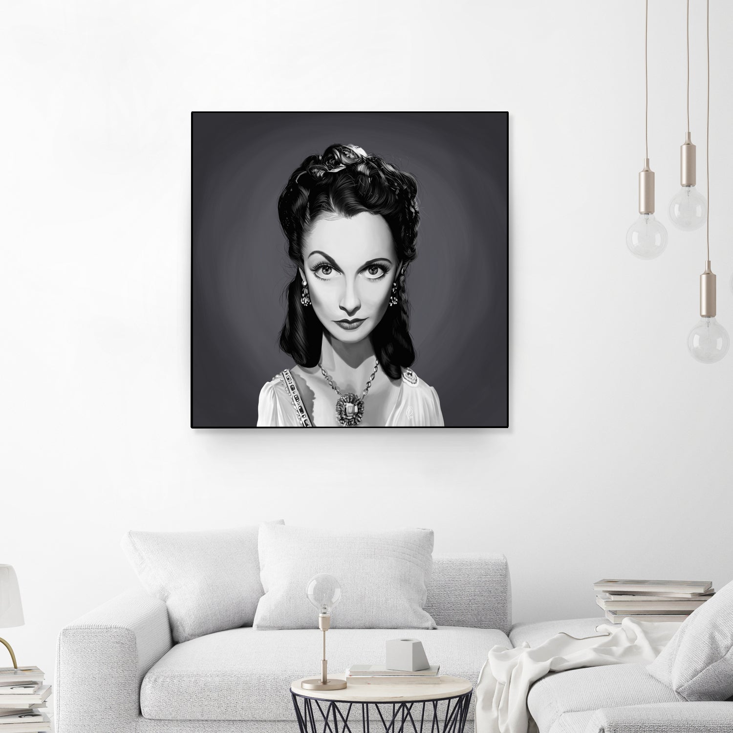 Vivien Leigh by Rob Snow on GIANT ART - gray digital painting