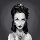 Vivien Leigh by Rob Snow on GIANT ART - gray digital painting